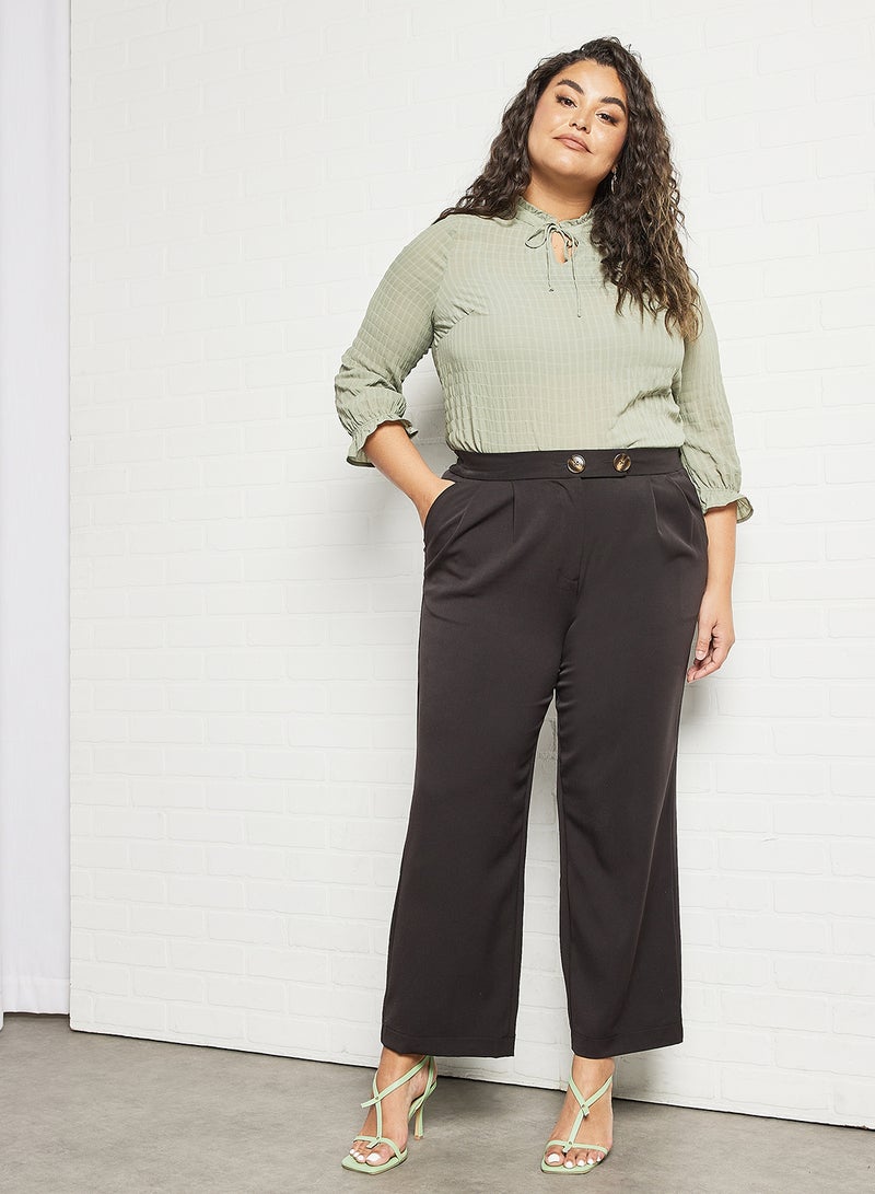 Only Carmakoma - Curve Wide Leg Pants Black - Image 1