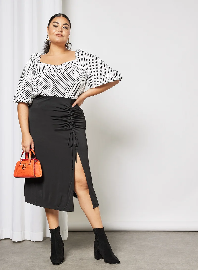 Violeta By Mango Plus Size Flora Skirt