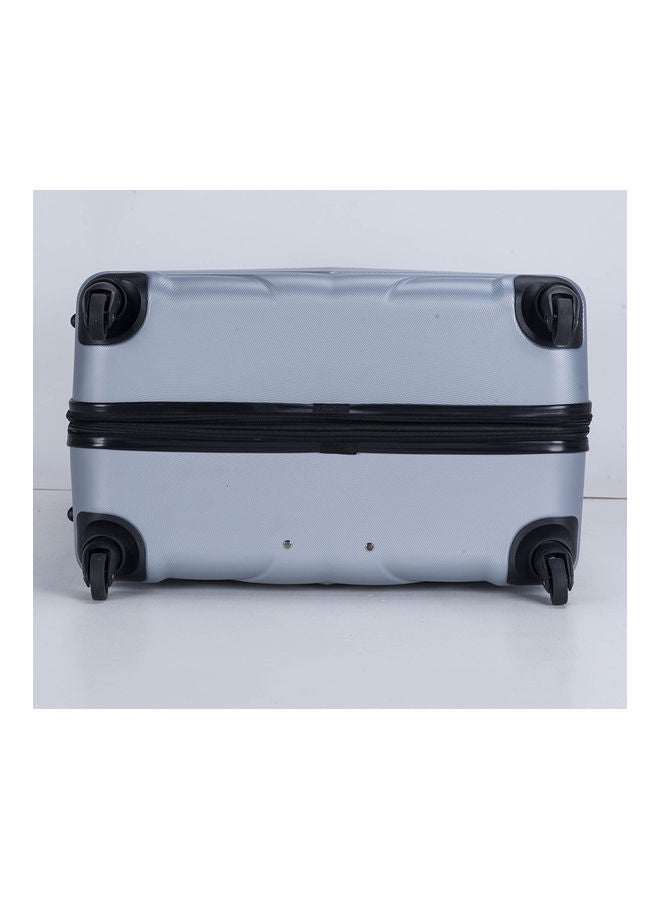 4 Pack Of Hardside Spinner Number Locked Luggage Trolley Silver