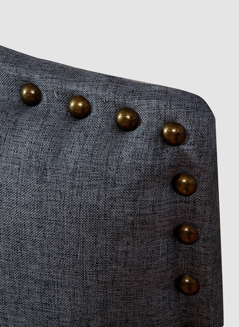 Switch - Fabric Headboard For Single Size Bed - Warsaw Collection -  Modern Home - Install Attach To Wall Pure Grey 90 x 70cm - Image 1