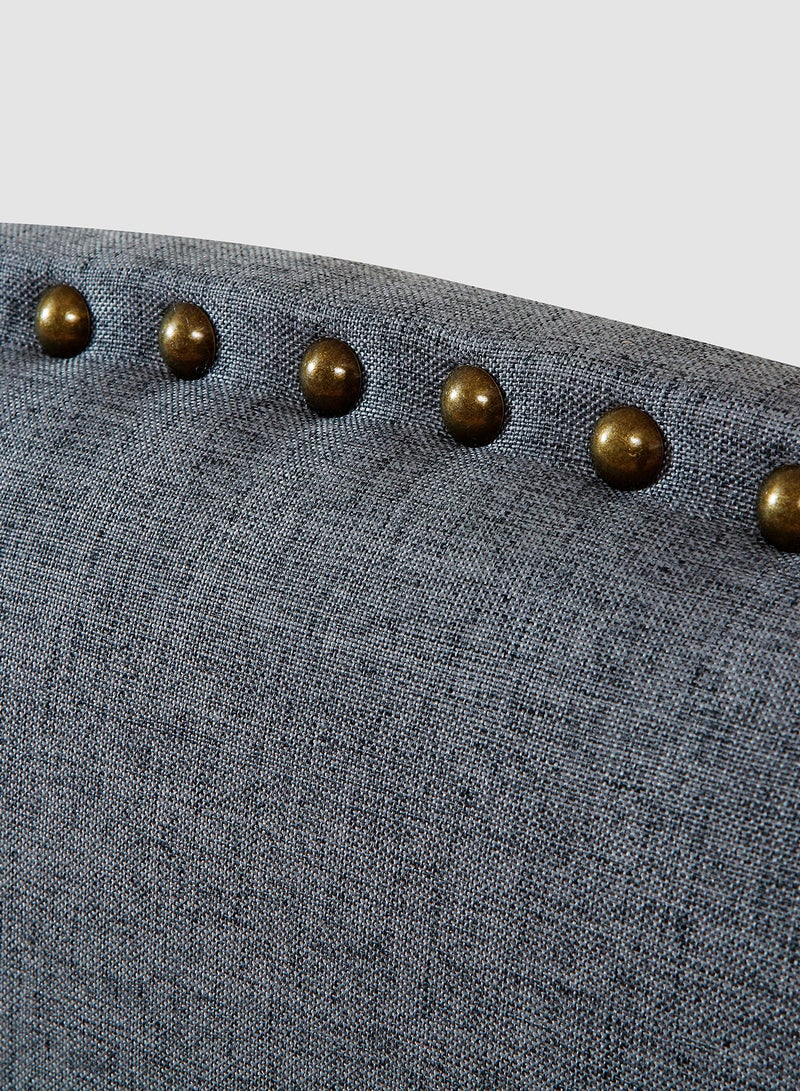 Switch - Fabric Headboard For Single Size Bed - Warsaw Collection -  Modern Home - Install Attach To Wall Pure Grey 90 x 70cm - Image 1