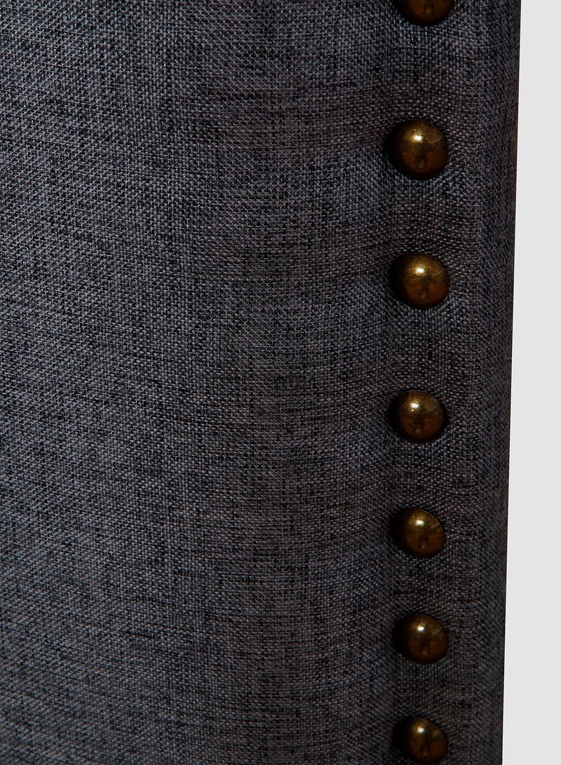 Switch - Fabric Headboard For Single Size Bed - Warsaw Collection -  Modern Home - Install Attach To Wall Pure Grey 90 x 70cm - Image 1