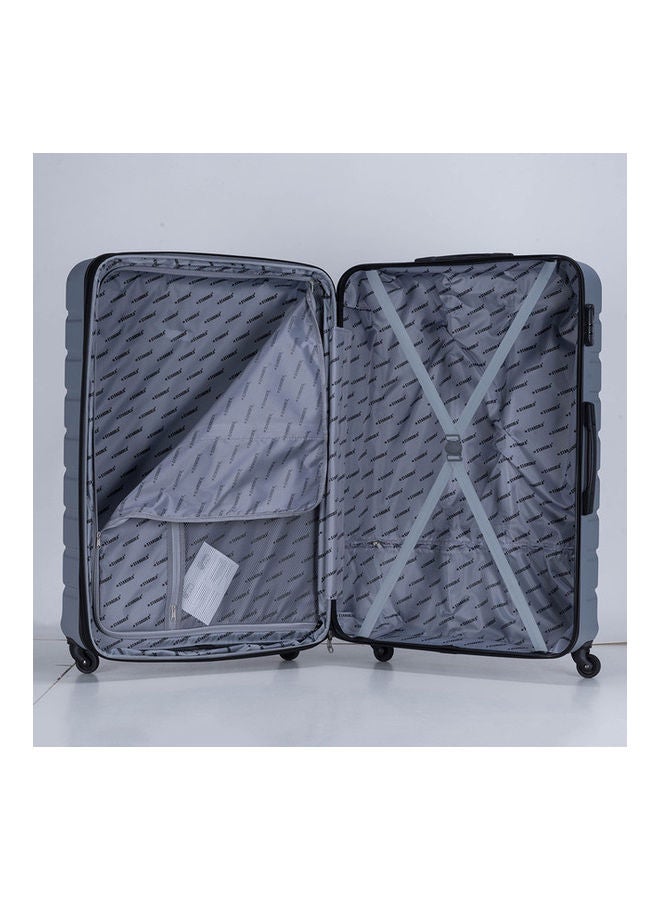 Stargold Hardside Spinner 4 Piece Luggage Trolley Set With Number Lock Silver  - Image 2
