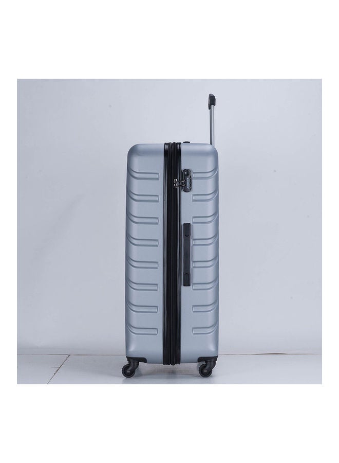 Stargold Hardside Spinner 4 Piece Luggage Trolley Set With Number Lock Silver  - Image 3
