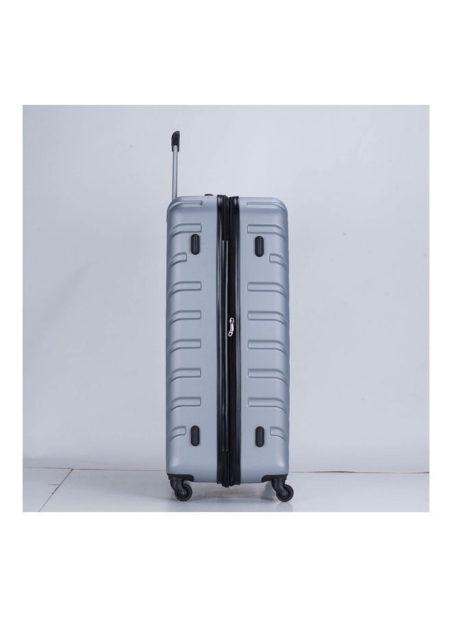 Stargold Hardside Spinner 4 Piece Luggage Trolley Set With Number Lock Silver  - Image 4