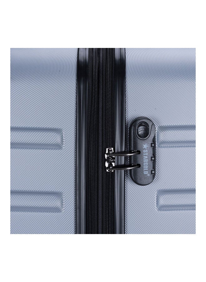 Stargold Hardside Spinner 4 Piece Luggage Trolley Set With Number Lock Silver  - Image 5
