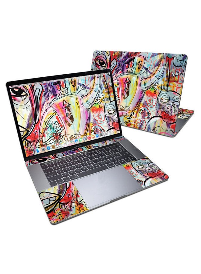 Battery Acid Meltdown Skin Cover For Macbook Pro 15In Multicolour