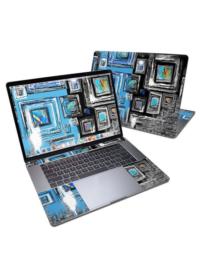 غطاء حماية للجدران الجافة لجهاز ماك بوك برو قياس 15 بوصة متعدد الألوان.