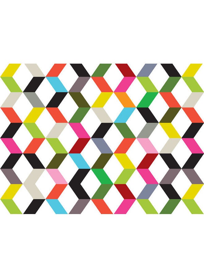 غطاء حماية بتصميم مكعب متعرج لجهاز ماك بوك برو قياس 15 بوصة متعدد الألوان