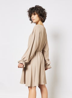 Long Sleeve Dress Beige - v1637501890/N44661327V_3