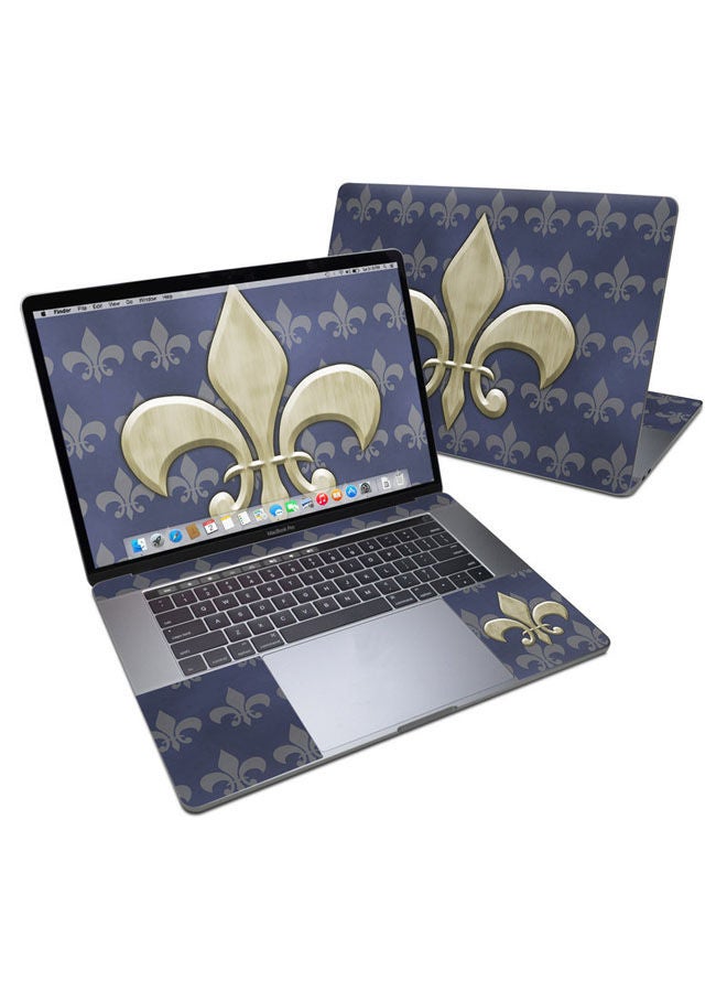 Generic Fleur De Lis Skin Cover For Macbook Pro 15In Multicolour 