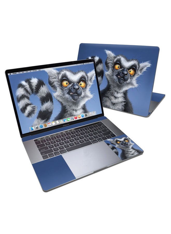 Ring Tailed Skin Cover For Macbook Pro 15In Multicolour