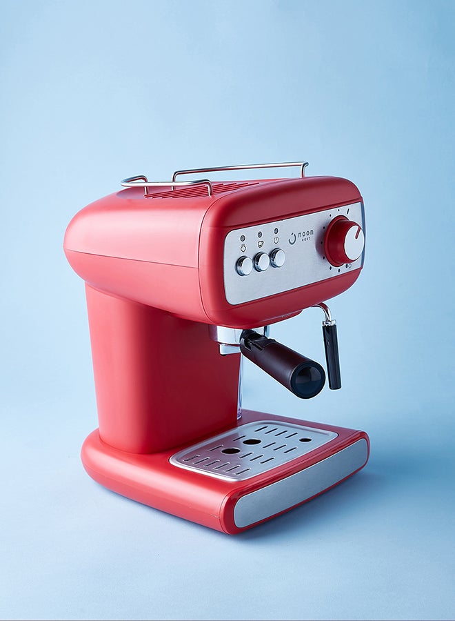 Noon East - Espresso Coffee Machine - 15 Bar 850 W With High Pressure 1.2 Liter Wine Red 1.2 L 850.0 W CM-8500A-GS Wine Red - Image 1