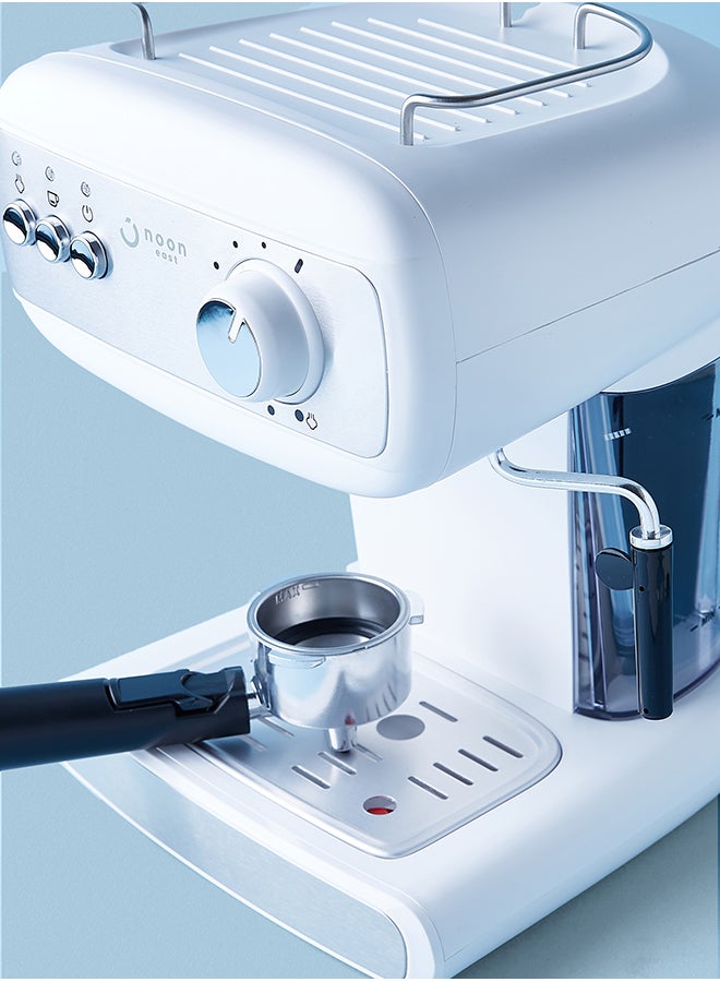 Noon East - Espresso Coffee Machine - 15 Bar 850 W With High Pressure 1.2 Liter White 1.2 L 850.0 W CM-8500A-GS Off White - Image 1