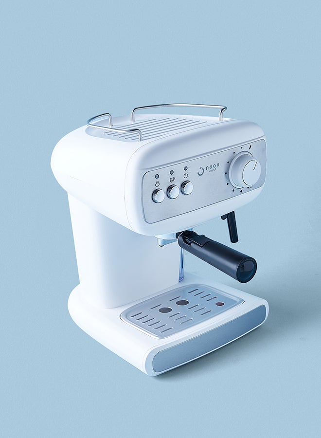 Noon East - Espresso Coffee Machine - 15 Bar 850 W With High Pressure 1.2 Liter White 1.2 L 850.0 W CM-8500A-GS Off White - Image 1