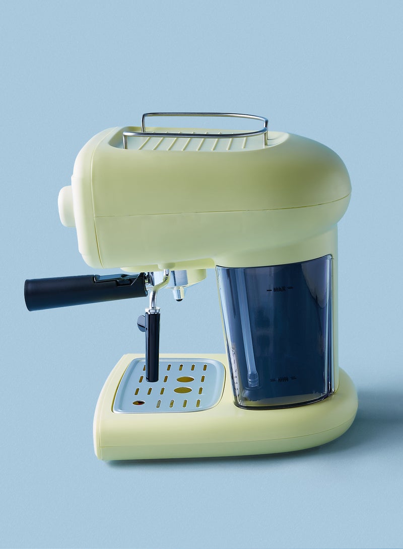 Noon East - Espresso Coffee Machine - 15 Bar 850 W With High Pressure 1.2 Liter Light Yellow 1.2 L 850.0 W CM-8500A-GS Light Yellow - Image 1