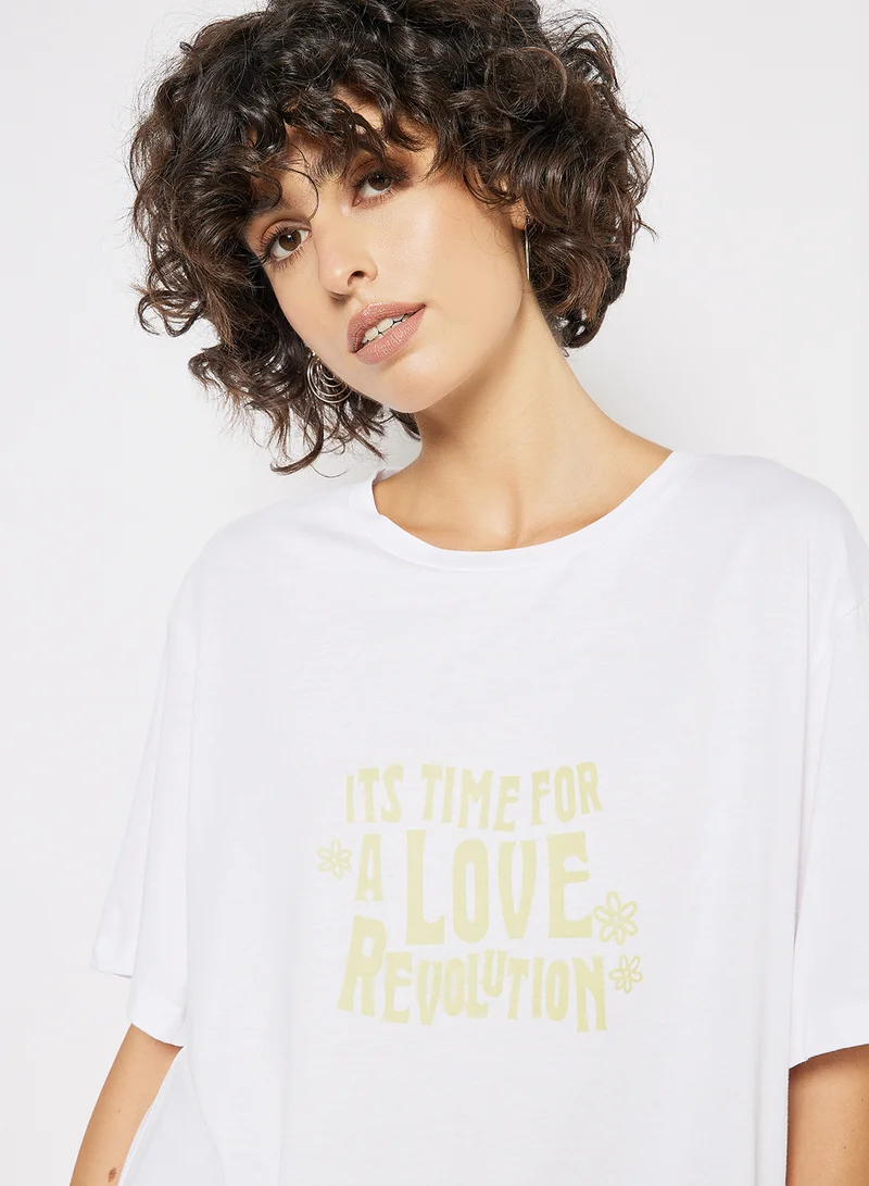 Charlie Holiday. Love Revolution Boyfriend T-Shirt