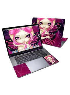 Generic Pink Lightning Skin Cover For Macbook Pro 15In 2016 Multicolour 