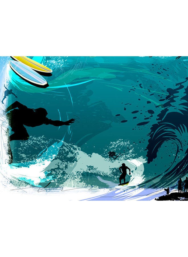Generic Hit The Waves Skin Cover For Macbook Pro 15In 2016 Multicolour 
