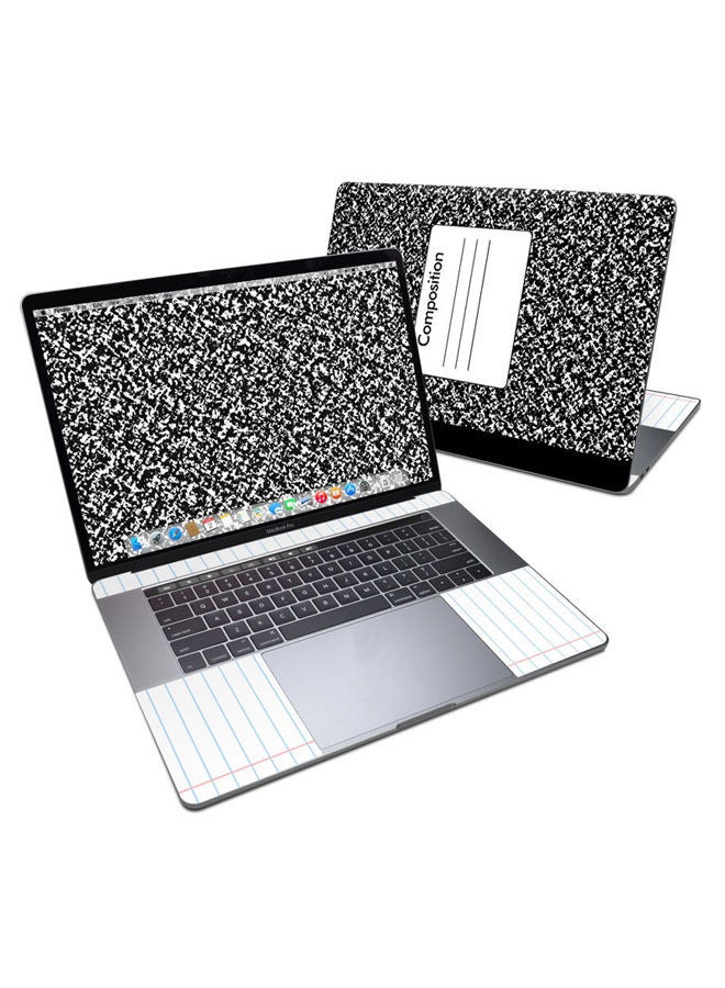 Composition Notebook Skin Cover For Macbook Pro 15In 2016 Multicolour 