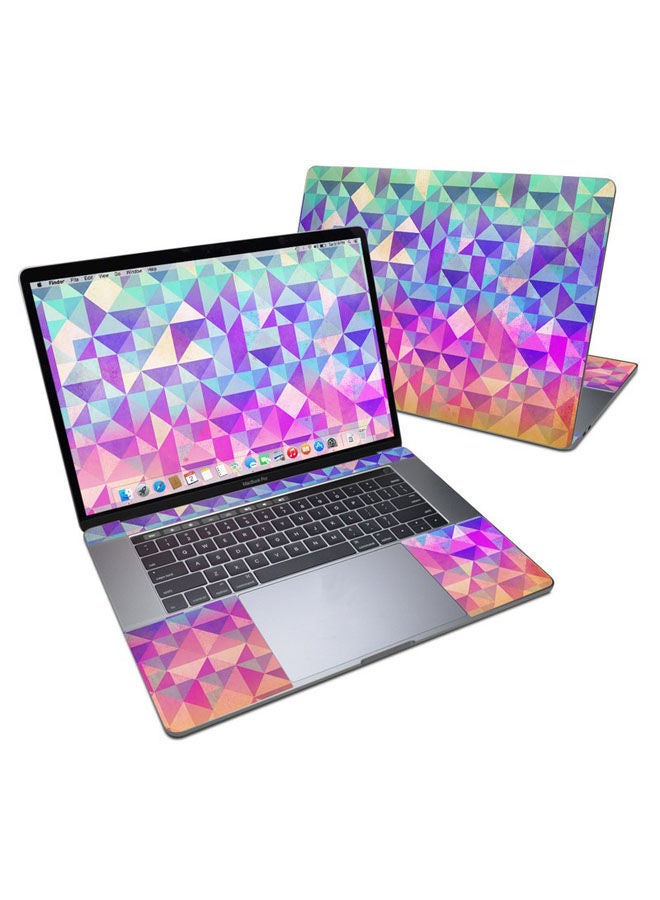 غطاء حماية لشظايا البشرة لجهاز ماك بوك برو قياس 15 بوصة متعدد الألوان