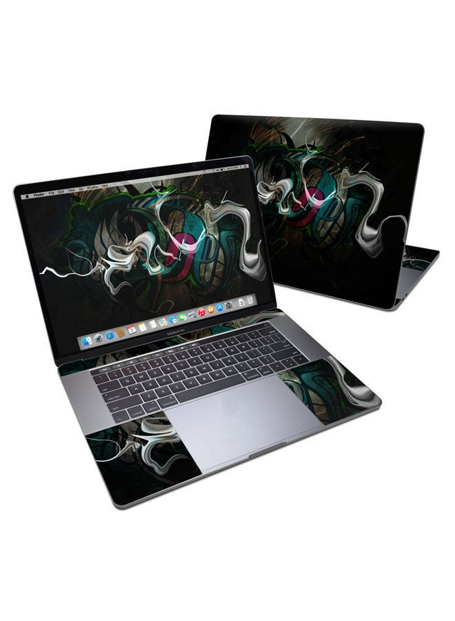 غطاء حماية لجهاز ماك بوك برو قياس 15 بوصة متعدد الألوان