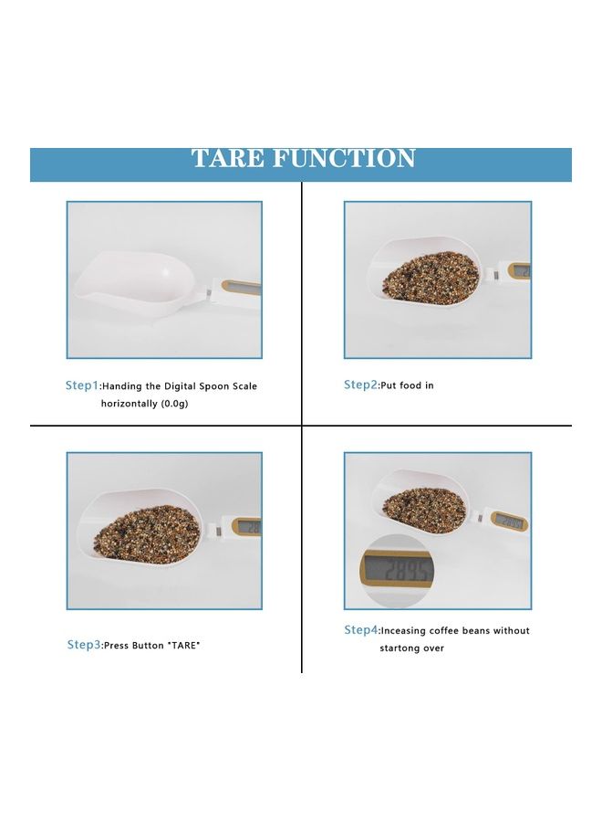 ZENHOME Digital Spoon Scale Weighing Mini LCD White 6x23cm - Image 3