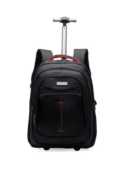 Multipurpose Rolling Trolley Backpack Black