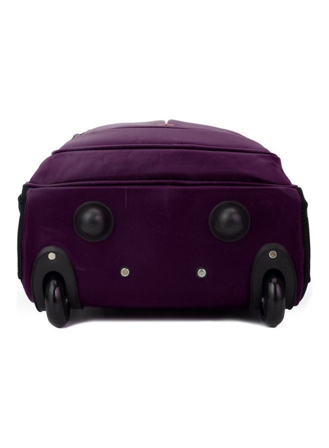 Multipurpose Rolling Trolley Backpack Purple