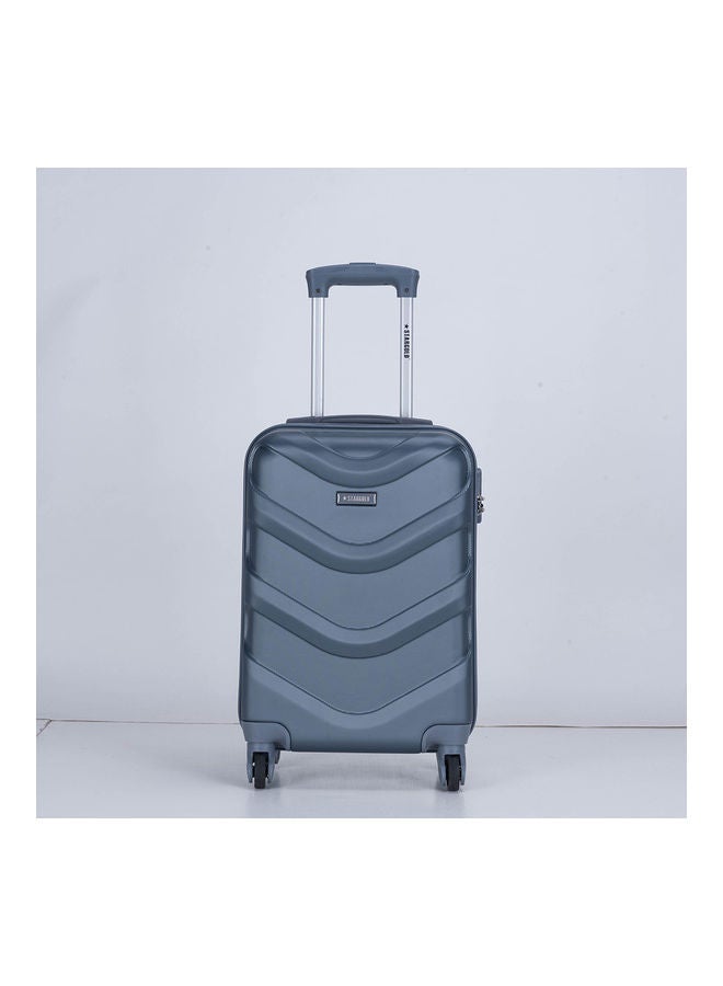 Stargold Single Hardside Spinner 4 Wheels Trolley Luggage With Number Lock Grey  - Image 3