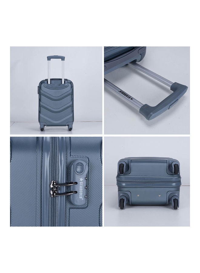 Stargold - Single Hardside Spinner 4 Wheels Trolley Luggage With Number Lock Grey - Image 1