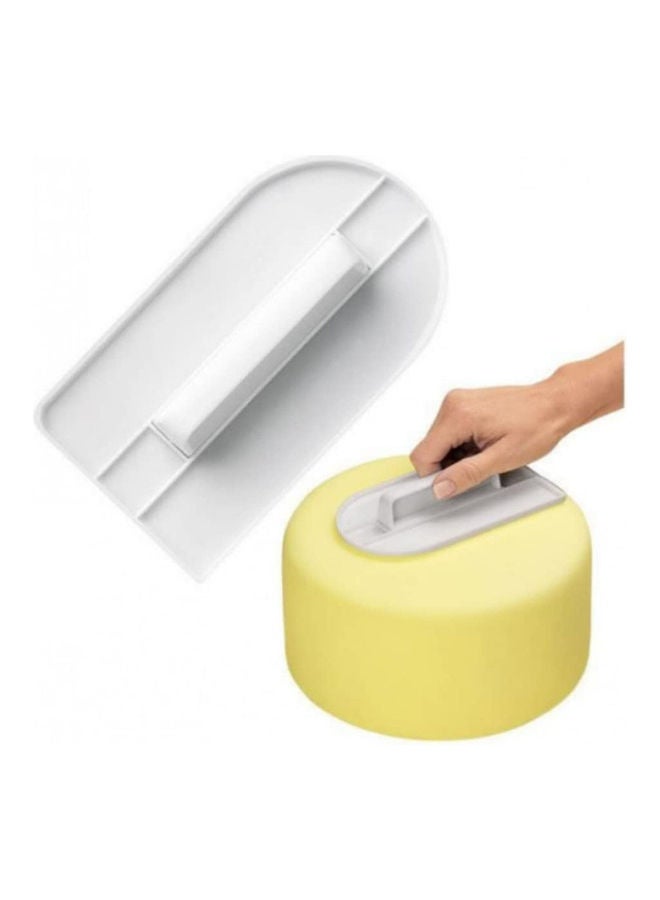 Professional Chef Cake Cream Smooth Tool White 14.5x8cm - Image 2