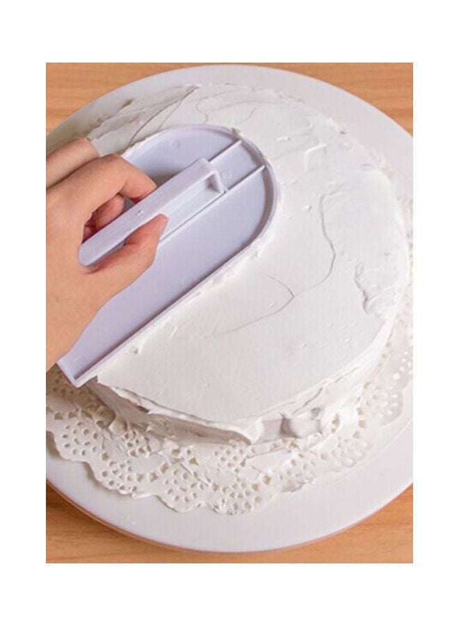 Professional Chef Cake Cream Smooth Tool White 14.5x8cm - Image 3