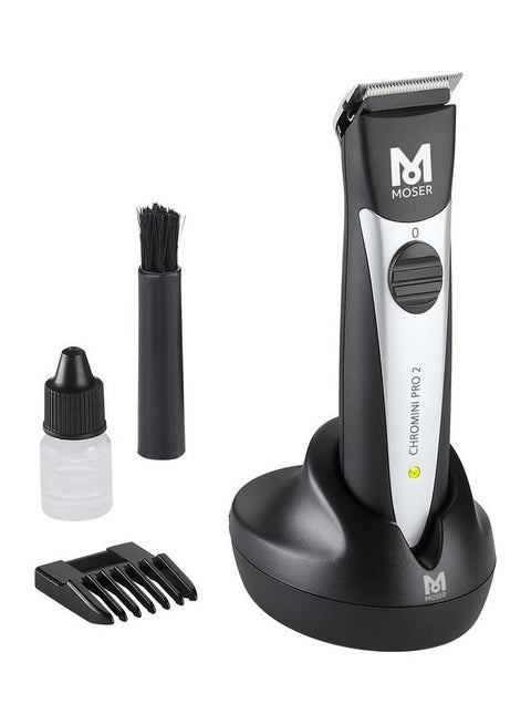 Chromini Pro2 Trimmer For Men With U-Blade, Professional Hair Trimmer For Men, Lightweight Design, Stainless Steel Blade, 1H25Min Battery Life, Quick Charge (1591-0164) Black 130grams