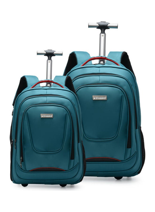 Stargold - 2 Pack Multipurpose Rolling Trolley Backpack Lake Blue - Image 1