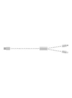 Two-In-One USB Cable iPhone and Android Silver/White - v1637540195/N51993590A_2