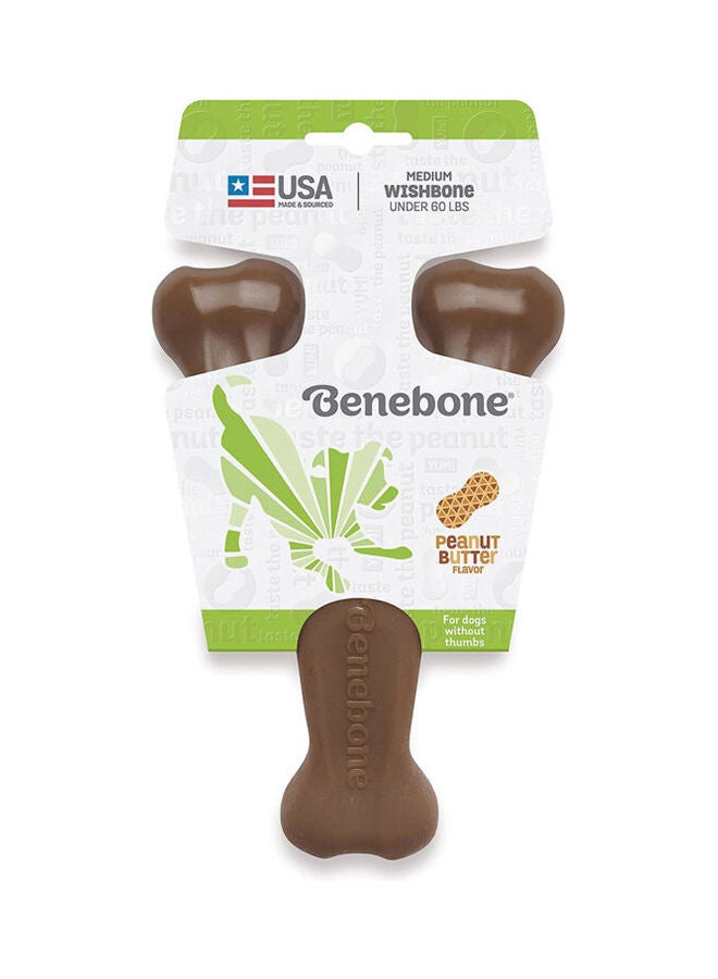 Benebone Dog Chew Toy Peanut Large Brown - Image 2