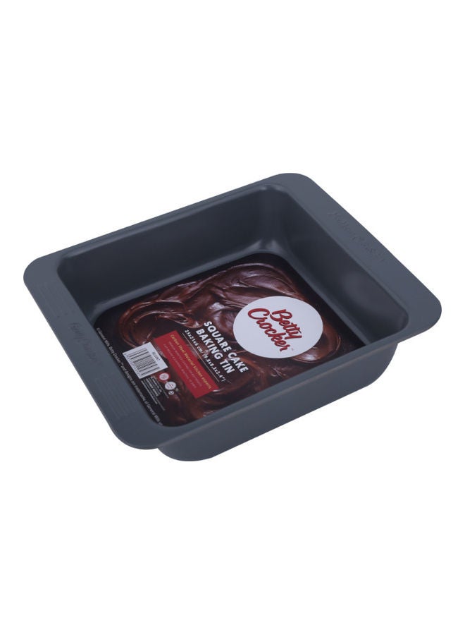 Betty Crocker - Square Baking Tin Pewter 25cm - Image 1