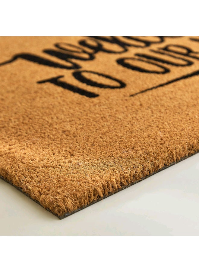 Generic - Hello Sunshine Coconut Fiber Door Mat Beige 60 x 90cm - Image 1