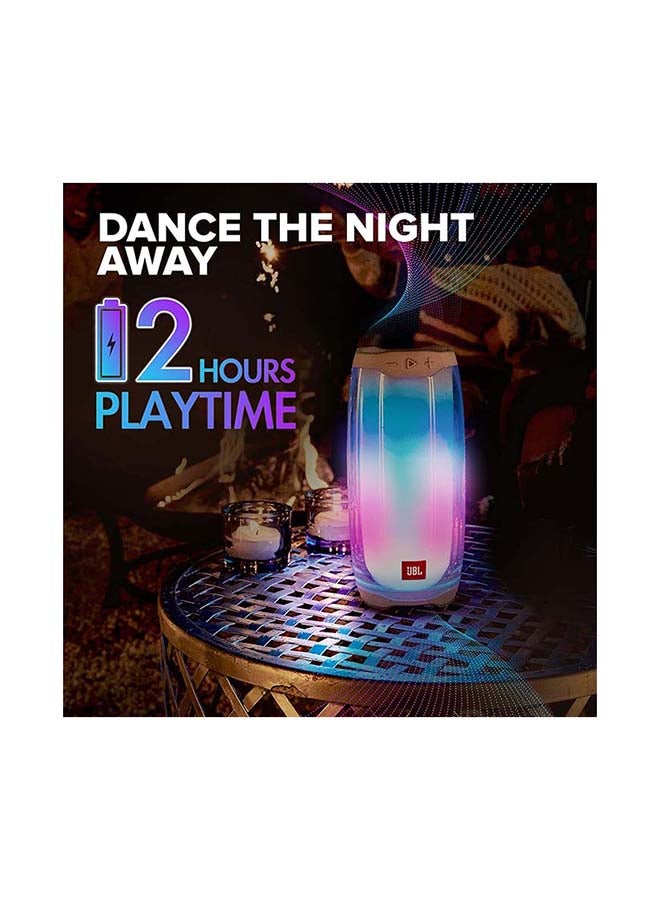 JBL - Pulse 4 Portable Bluetooth Speaker White - Image 1