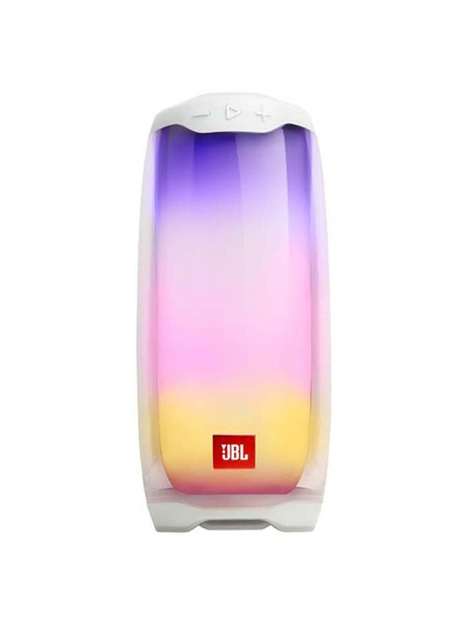 JBL - Pulse 4 Portable Bluetooth Speaker White - Image 1