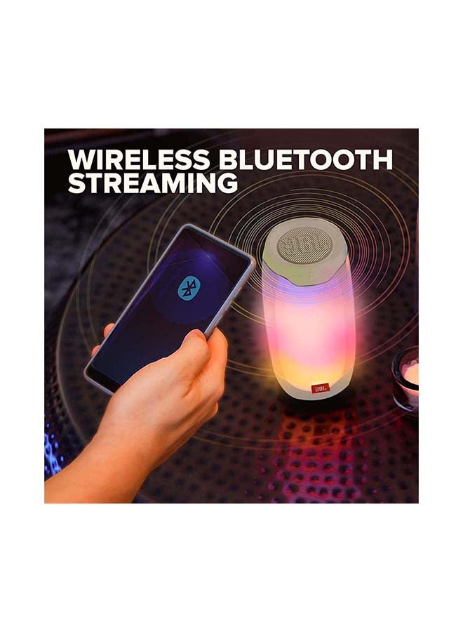 JBL - Pulse 4 Portable Bluetooth Speaker White - Image 1