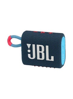 JBL Go 3 Portable Wireless Speaker, High Quality Sound - 5H Battery - Ipx Waterproof - Audio Cable Input Blue Pink  - Image 3