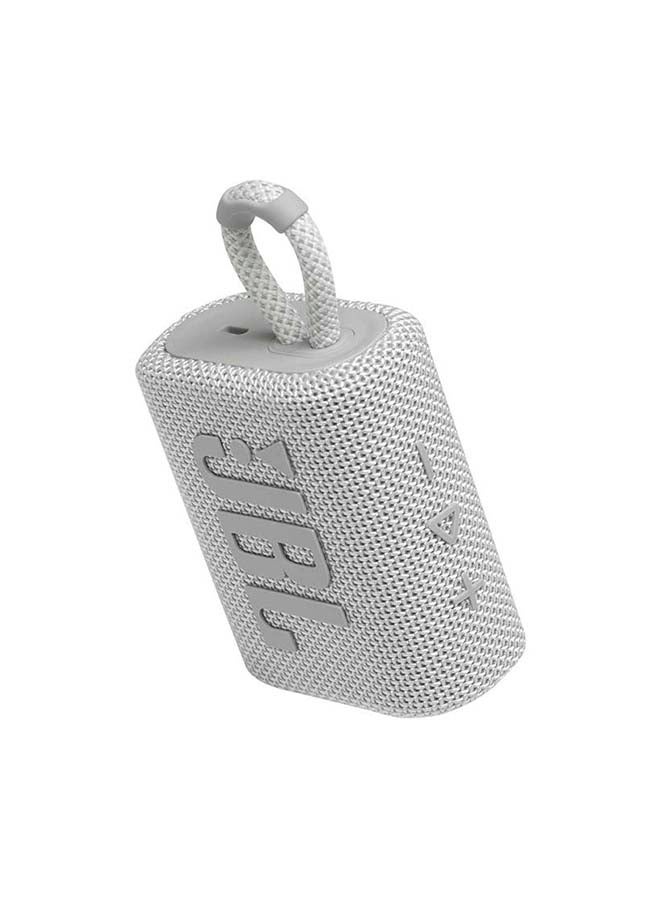 GO 3 Portable Bluetooth Speaker White