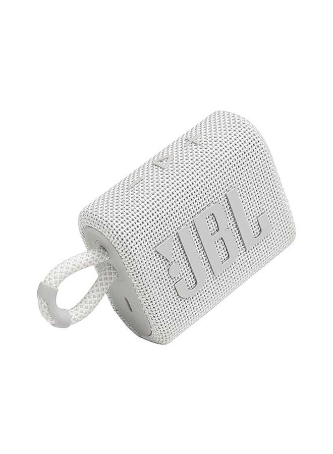 GO 3 Portable Bluetooth Speaker White