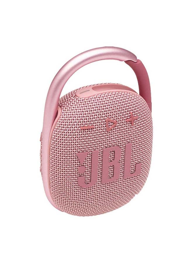 JBL Clip 4 Portable Bluetooth Speaker Pink - Image 1