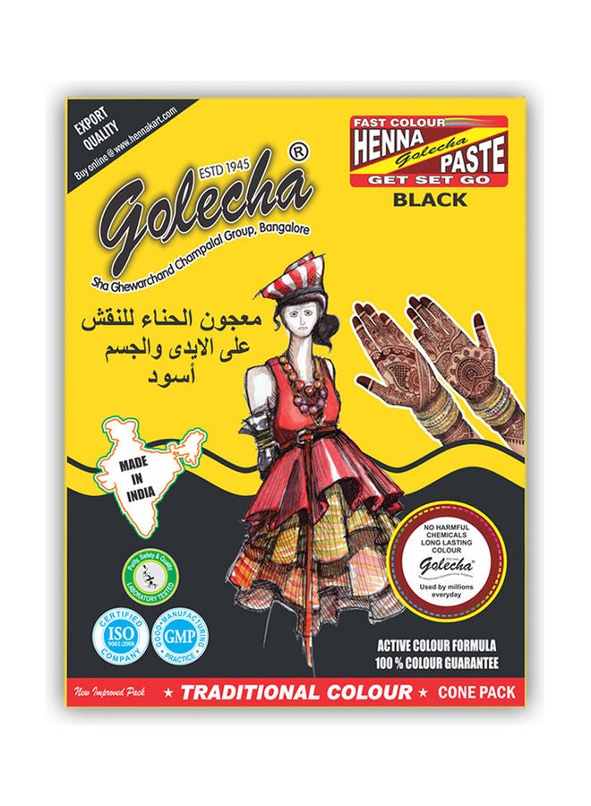 جوليتشا 12 قطعة من مخروط معجون حنة أسود 12 x 23جرام - Image 2