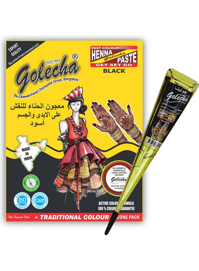 جوليتشا 12 قطعة من مخروط معجون حنة أسود 12 x 23جرام - Image 3