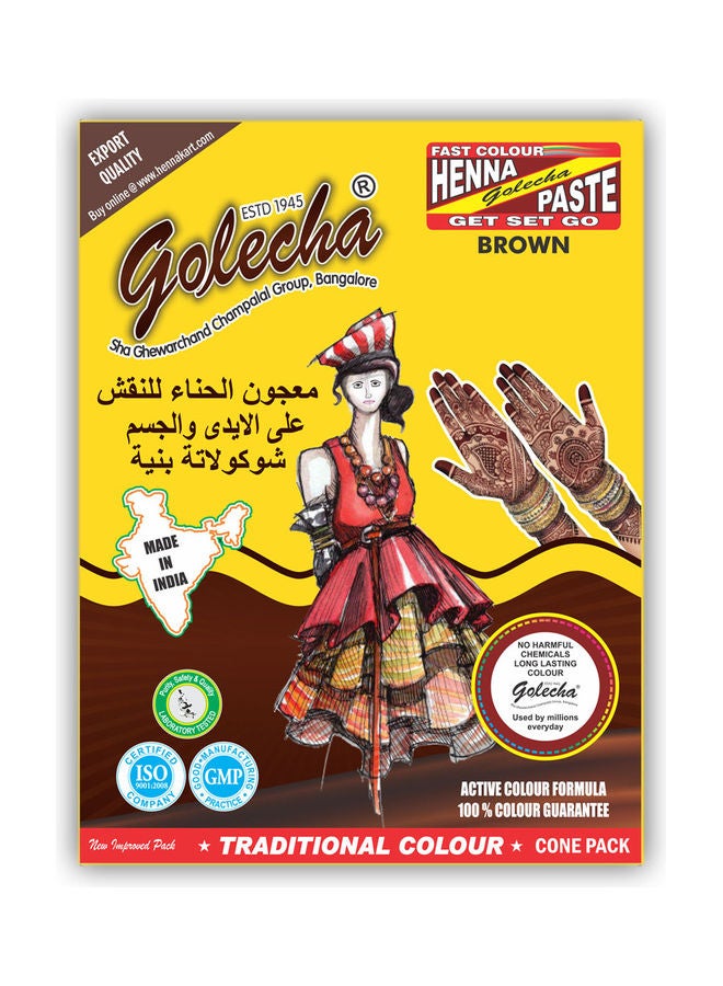 جوليتشا 12 قطعة من مخروط معجون حنة بني 12 x 23جرام - Image 2