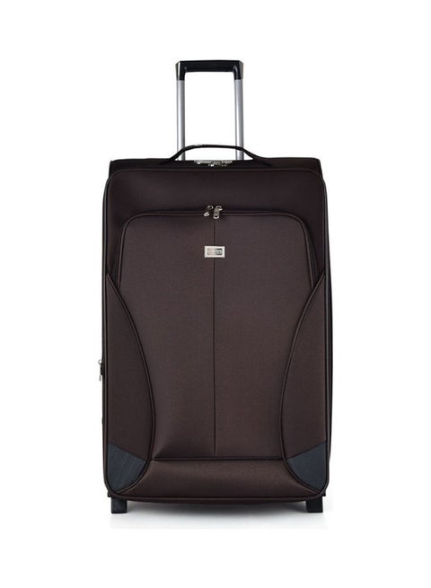 Soft Luggage Large Check in Trolley Coffee